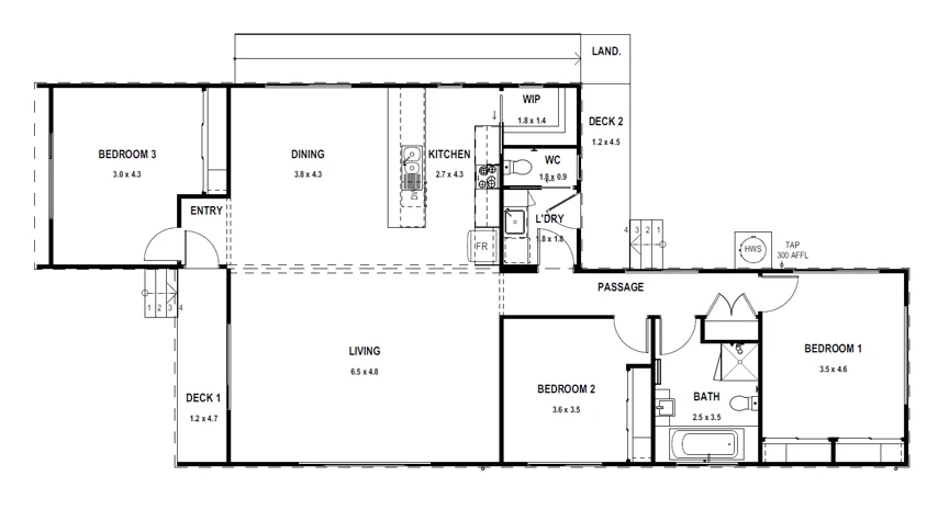 Floorplan Hampton 14 